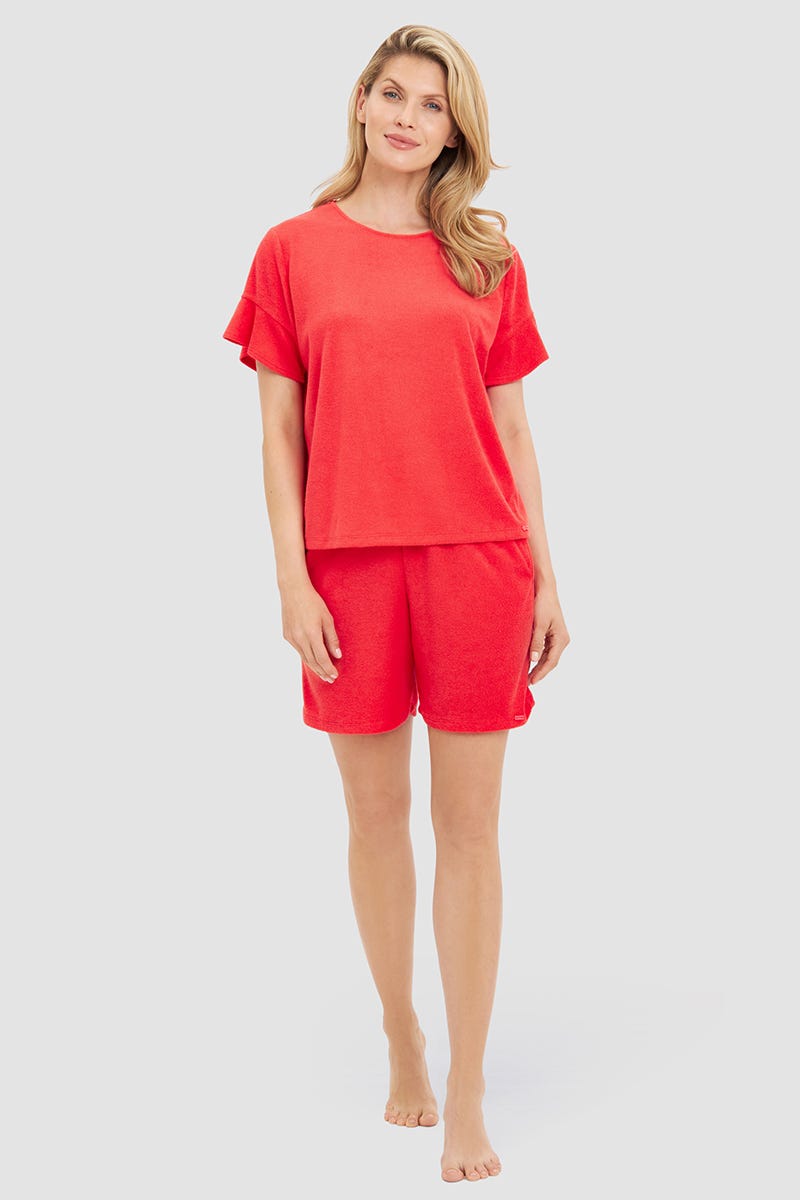 r-sch-be-happy-shirt-kurzarm-t-shirt-orange-frottee image 4