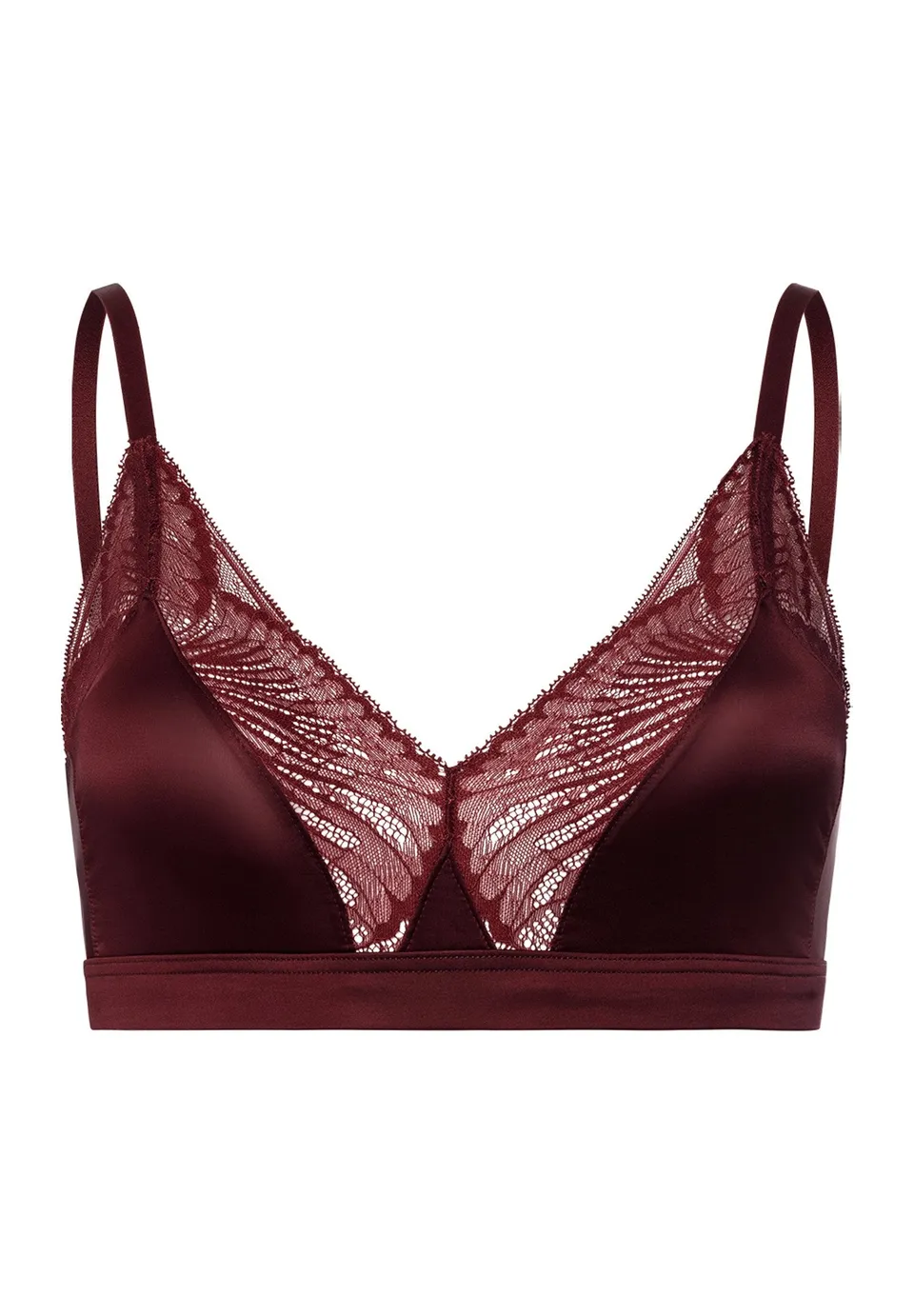 hanro-lilith-soft-cup-bra-damen-vivid-brown-spitze-bh-viskose image 1