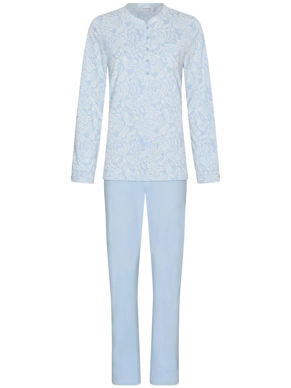 pastunette-soft-paisley-pyjama-baumwolle-hellblau image 1