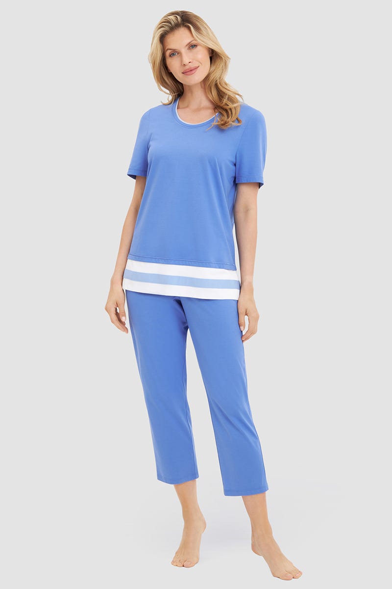 r-sch-be-happy-7-8-pyjama-colourblocking-schlafanzug-blau image 1