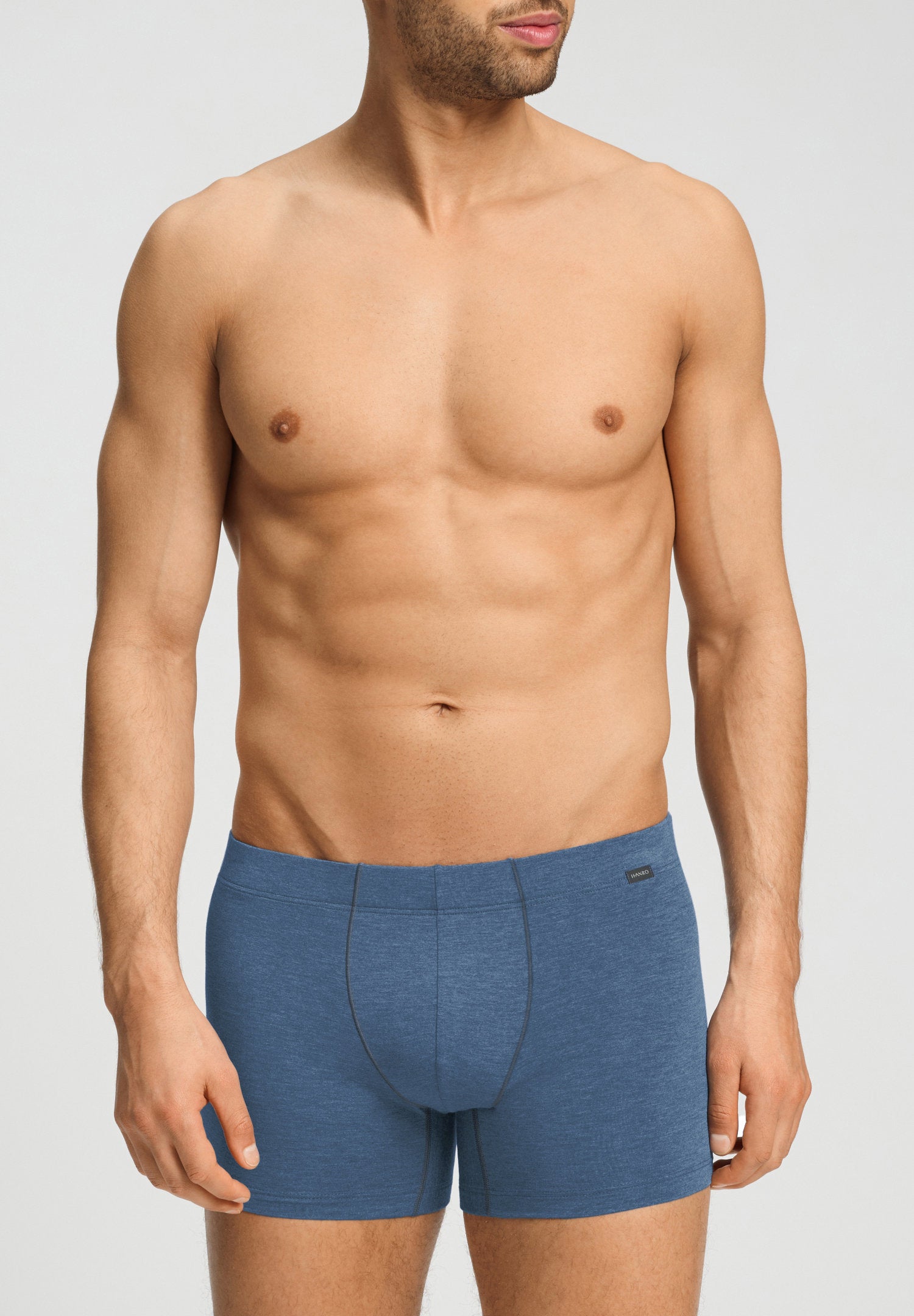 hanro-casuals-daywear-pants-herrenslip-tanzanite-melange image 2