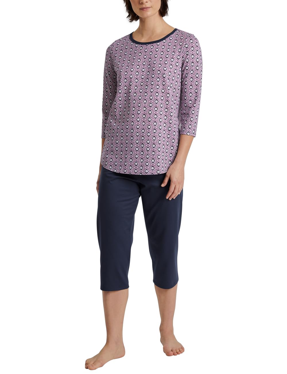 calida-lovely-nights-pyjamaset-damen-3-4-english-red image 4