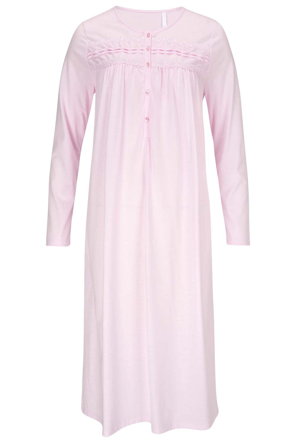 r-sch-be-happy-nachthemd-langarm-damen-rosa-single-jersey image 2