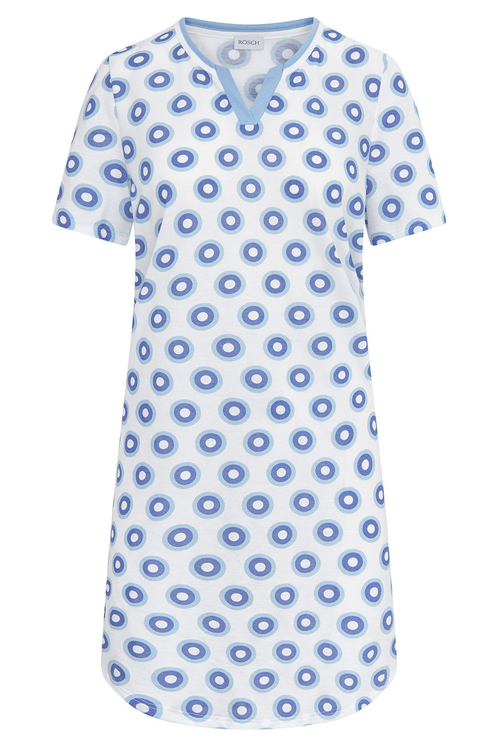 r-sch-be-happy-nachthemd-knielang-jersey-blau-kreise-druck image 2