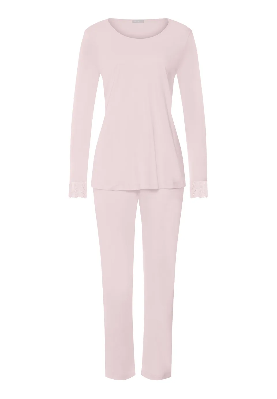 hanro-rosaria-pyjama-langarm-rose-bath-baumwolle-stickerei image 1
