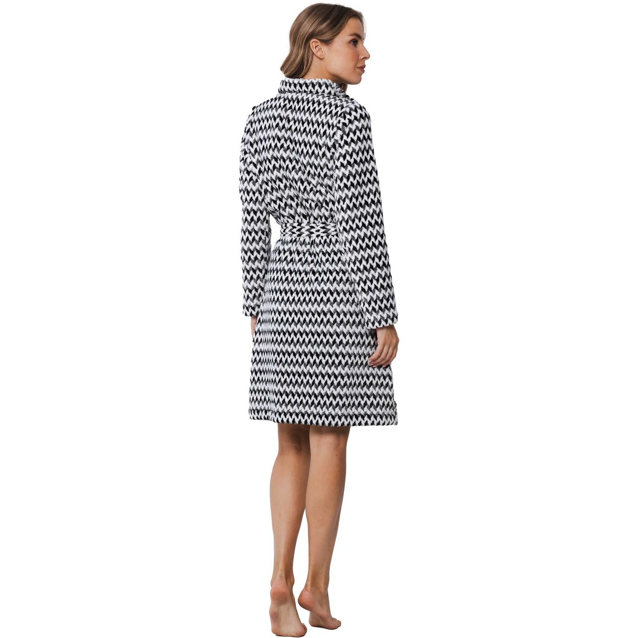 pastunette-premium-morgenmantel-schwarz-fleece-damen image 3
