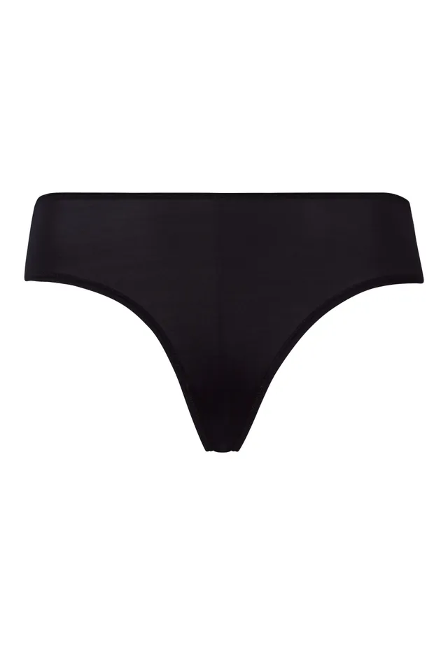 hanro-satin-deluxe-mini-briefs-black-viskose-slip image 1