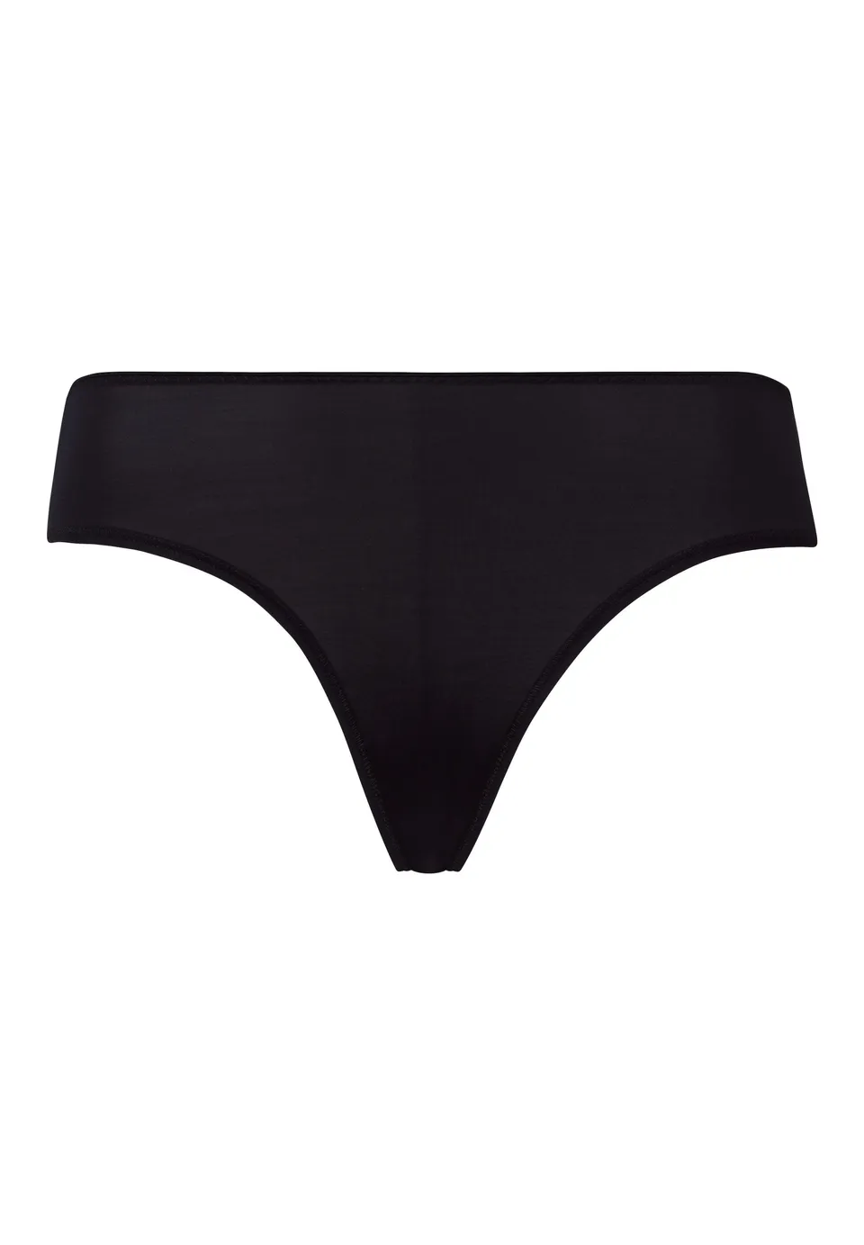 hanro-satin-deluxe-mini-briefs-black-viskose-slip image 1