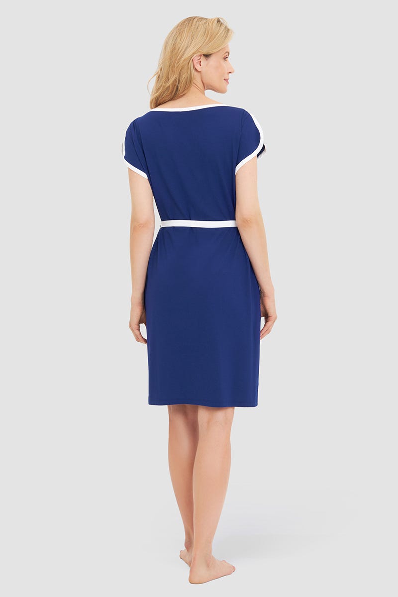 r-sch-be-happy-strandkleid-knielang-blau-bindeg-rtel image 3