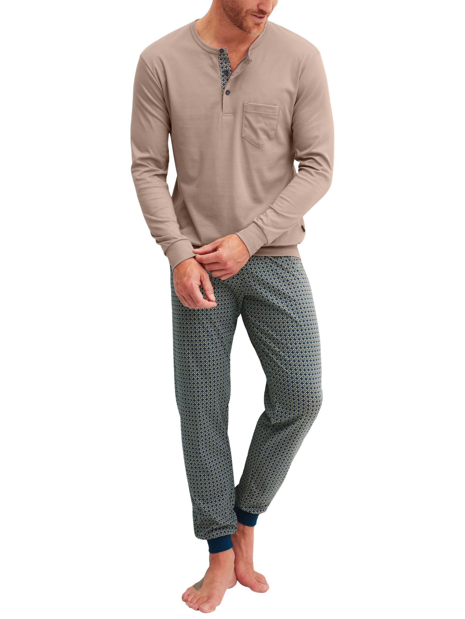 calida-relax-choice-b-ndchen-pyjama-herren-gr-e-50-interlock image 5