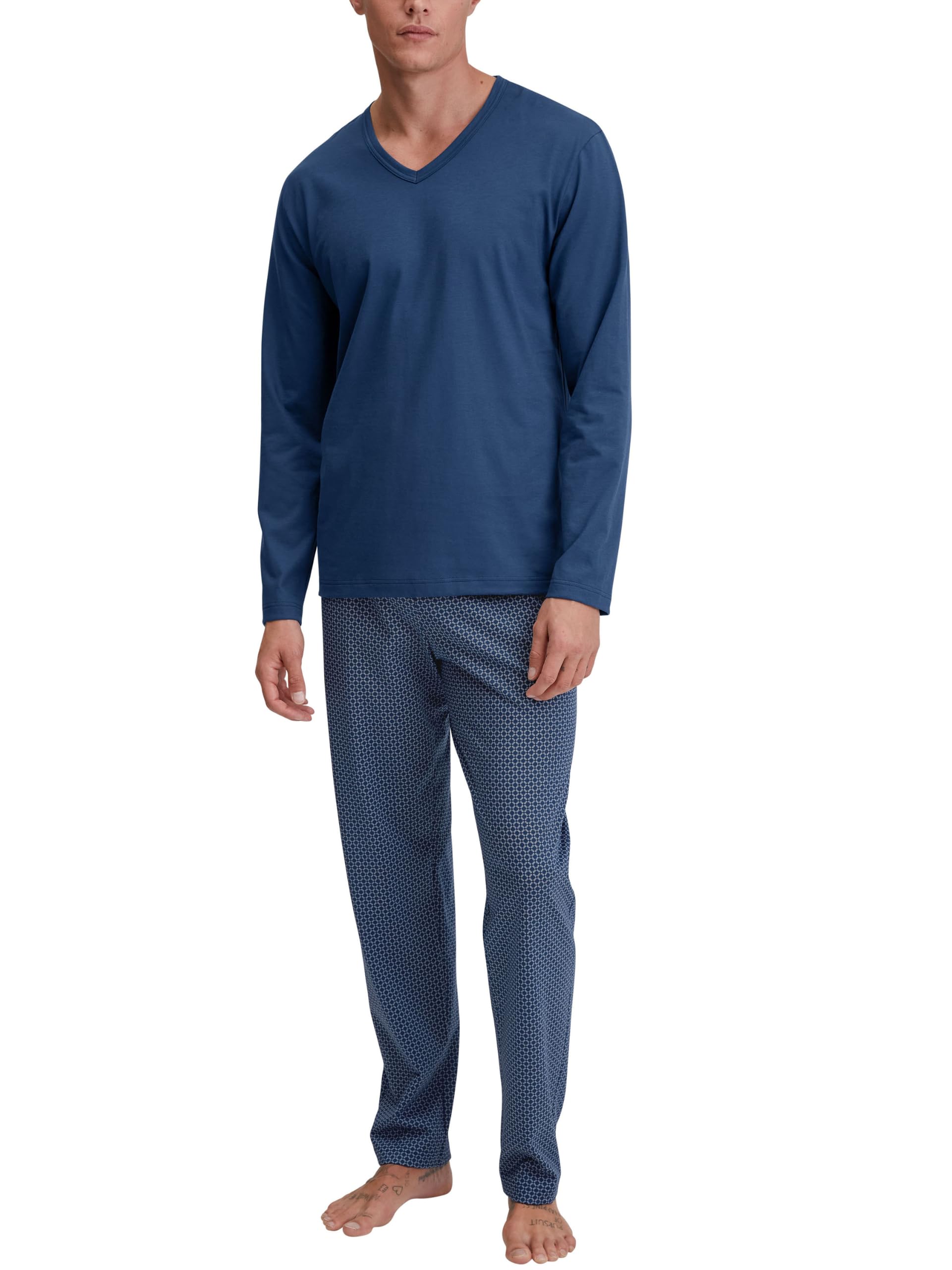 calida-cotton-special-pyjama-herren-baumwolle-dunkelblau image 7
