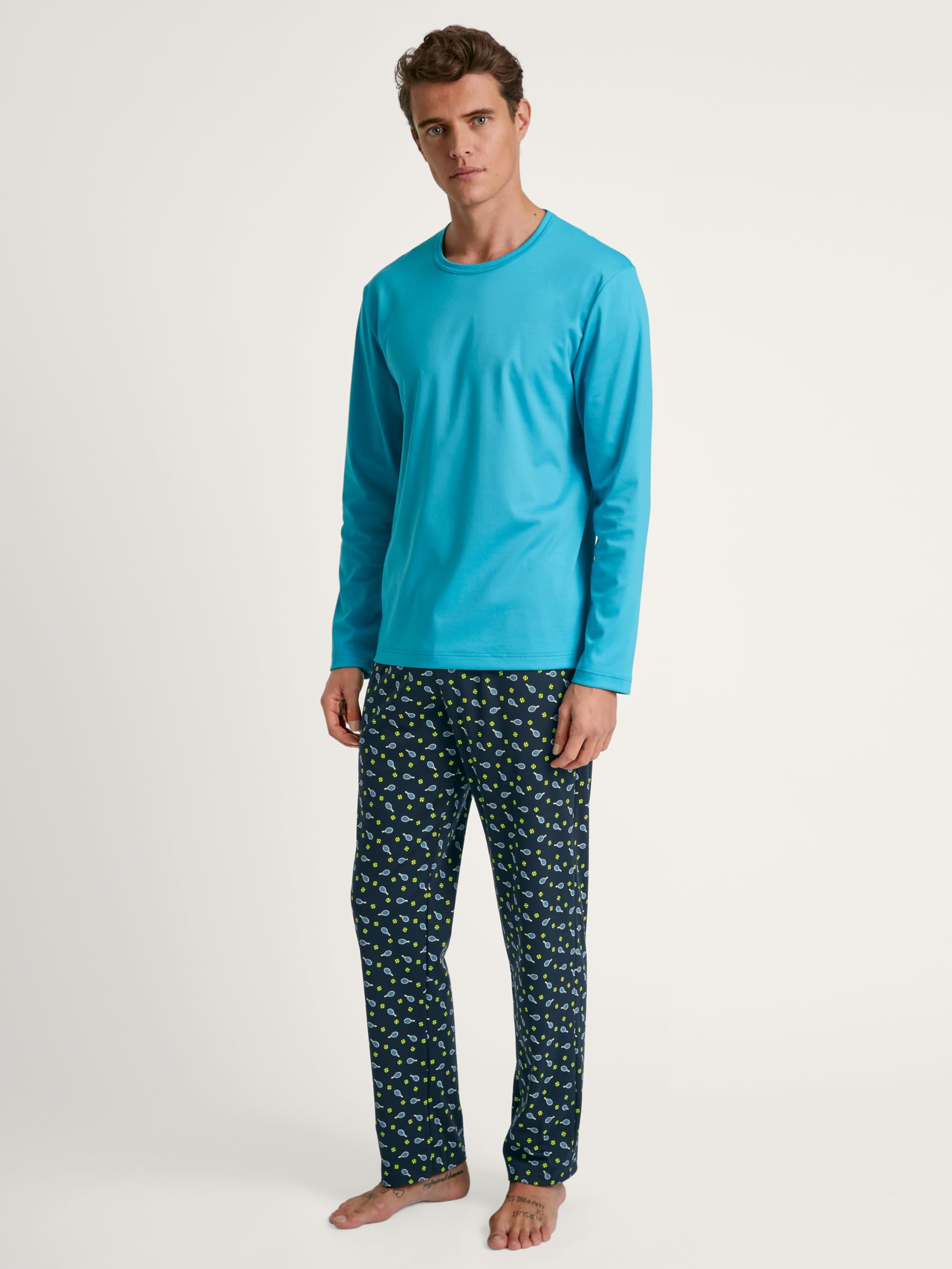 calida-relax-enjoy-pyjama-herren-lang-dark-sapphire image 2