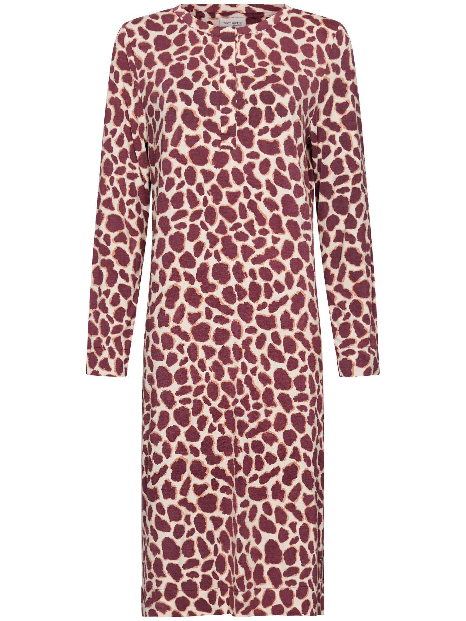 pastunette-premium-satin-wild-nachthemd-lila-animalprint-modal image 1