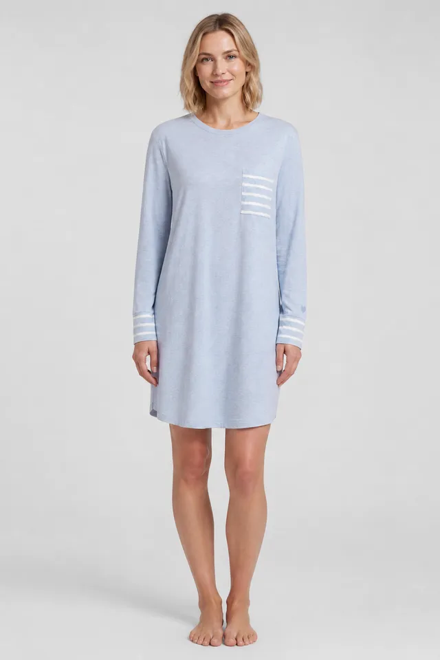 r-sch-be-happy-mini-nachthemd-ringel-look-blau-modal image 1