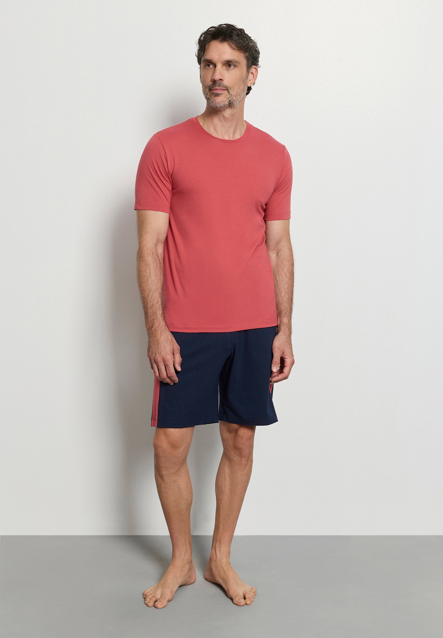 hanro-night-day-shorts-deep-navy-herren-baumwolle-bermuda image 5