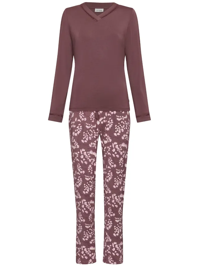 pastunette-premium-mystic-pyjama-lila-modal-v-ausschnitt image 1
