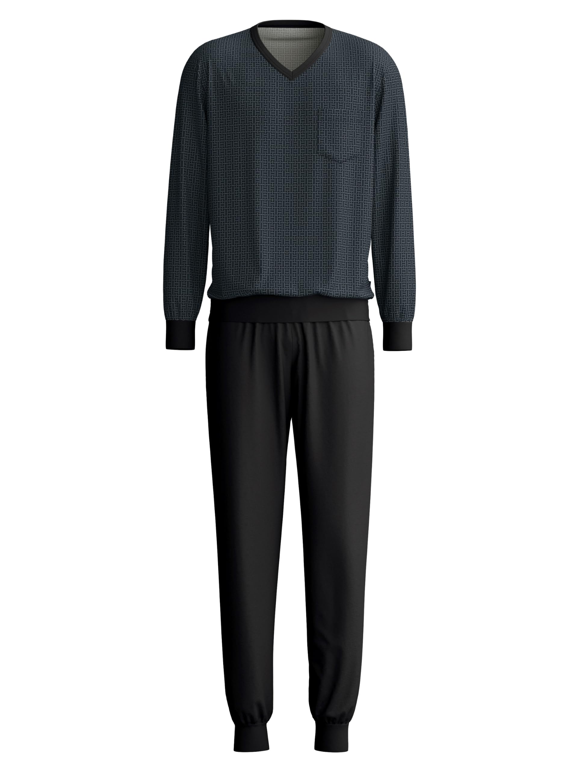 calida-relax-streamline-pyjamaset-herren-mit-b-ndchen image 4