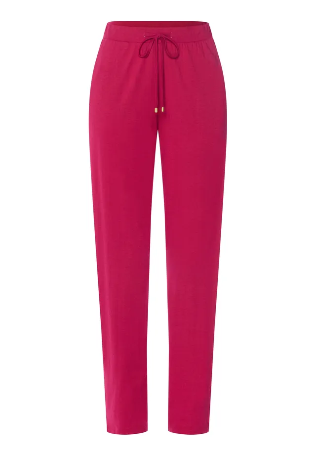 hanro-sleep-lounge-long-pants-schlafhose-light-sangria image 1