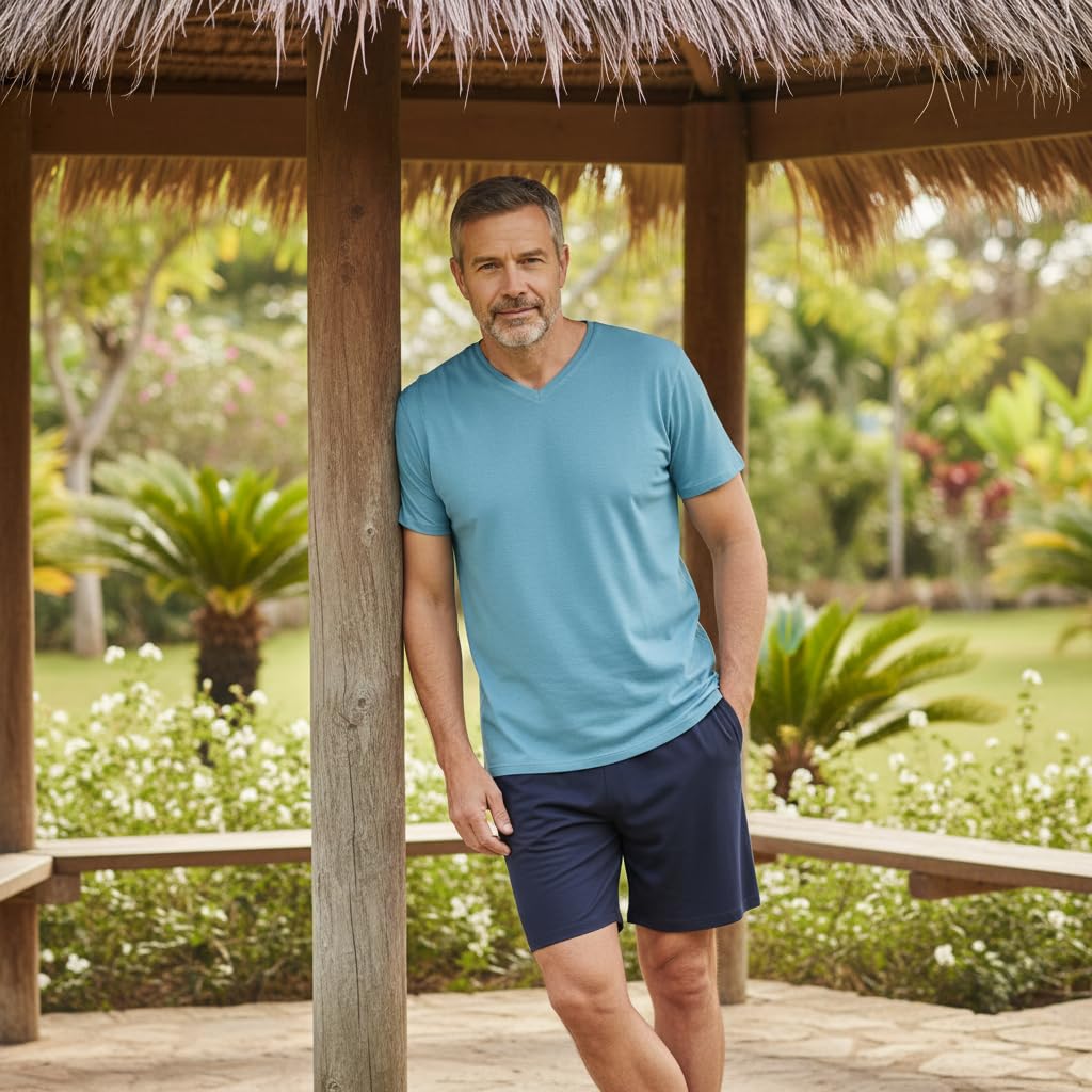 ringella-herren-shorty-atlantic-popcorn-kurzpyjama-gr-48-baumwolle image 4