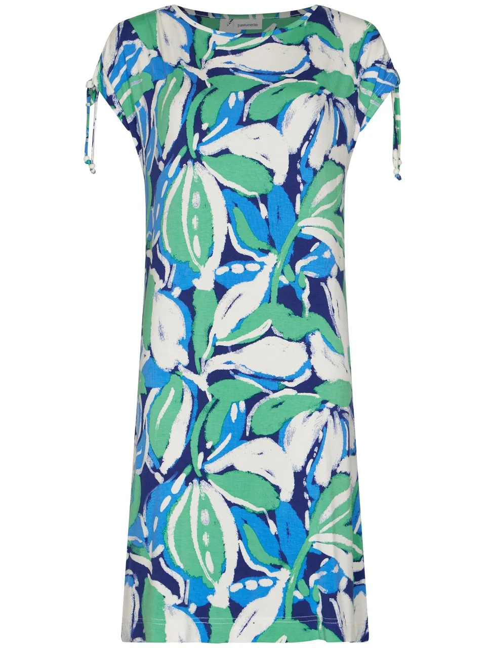 pastunette-aqua-flora-kleid-blau-viskose-blumen image 1