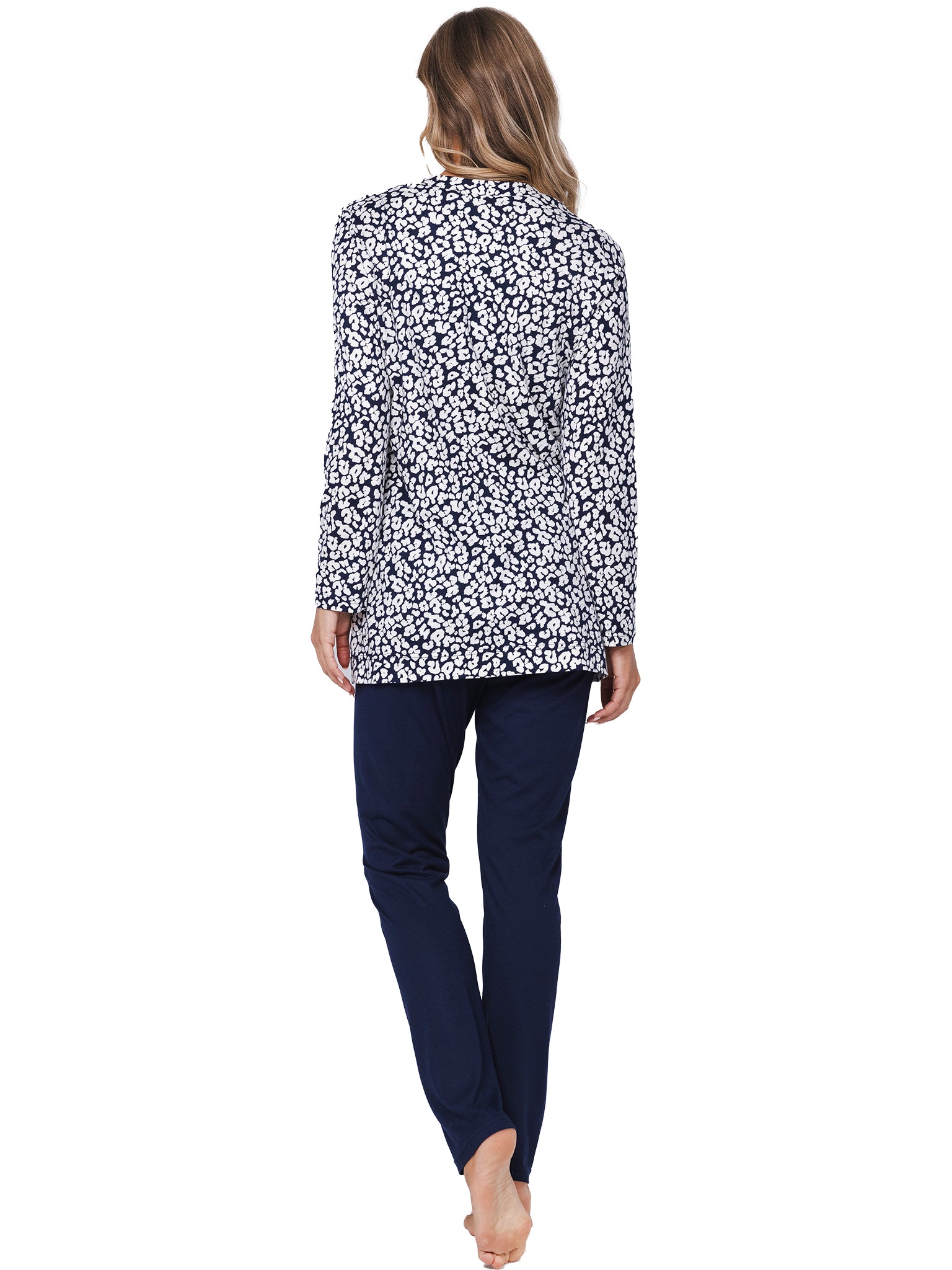 pastunette-premium-grace-pyjama-blau-animalprint image 4