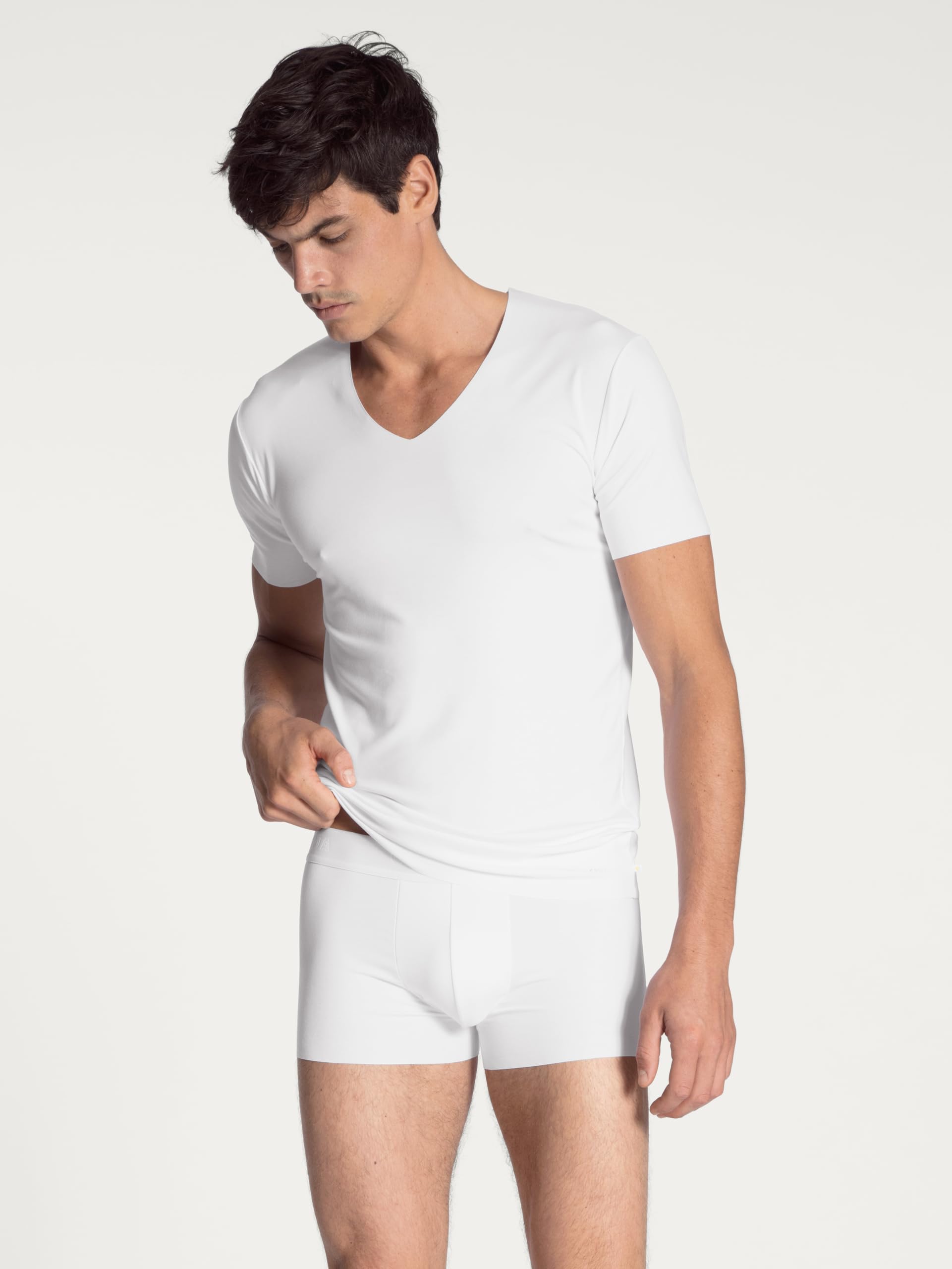calida-clean-line-t-shirt-herren-wei-gr-50-baumwolle image 6