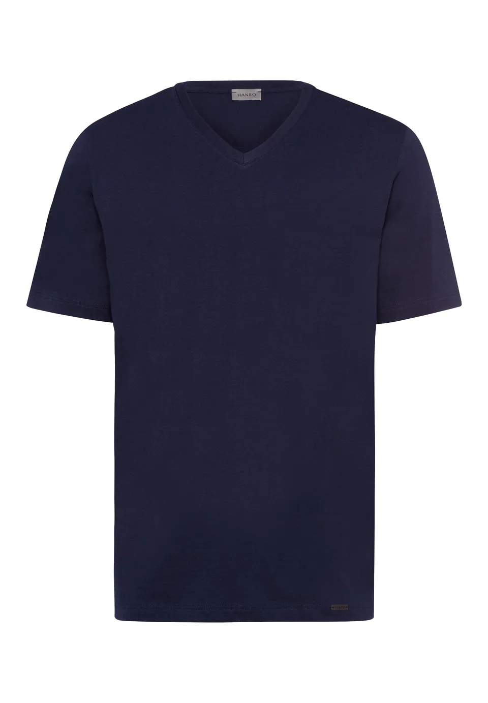 hanro-living-shirts-v-neck-t-shirt-herren-deep-navy-baumwolle image 1