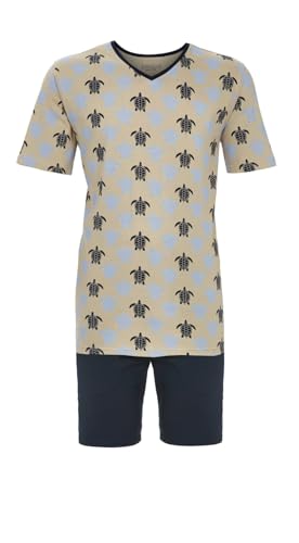 ringella-herren-shorty-v-ausschnitt-kurzpyjama-gr-46-baumwolle image 4