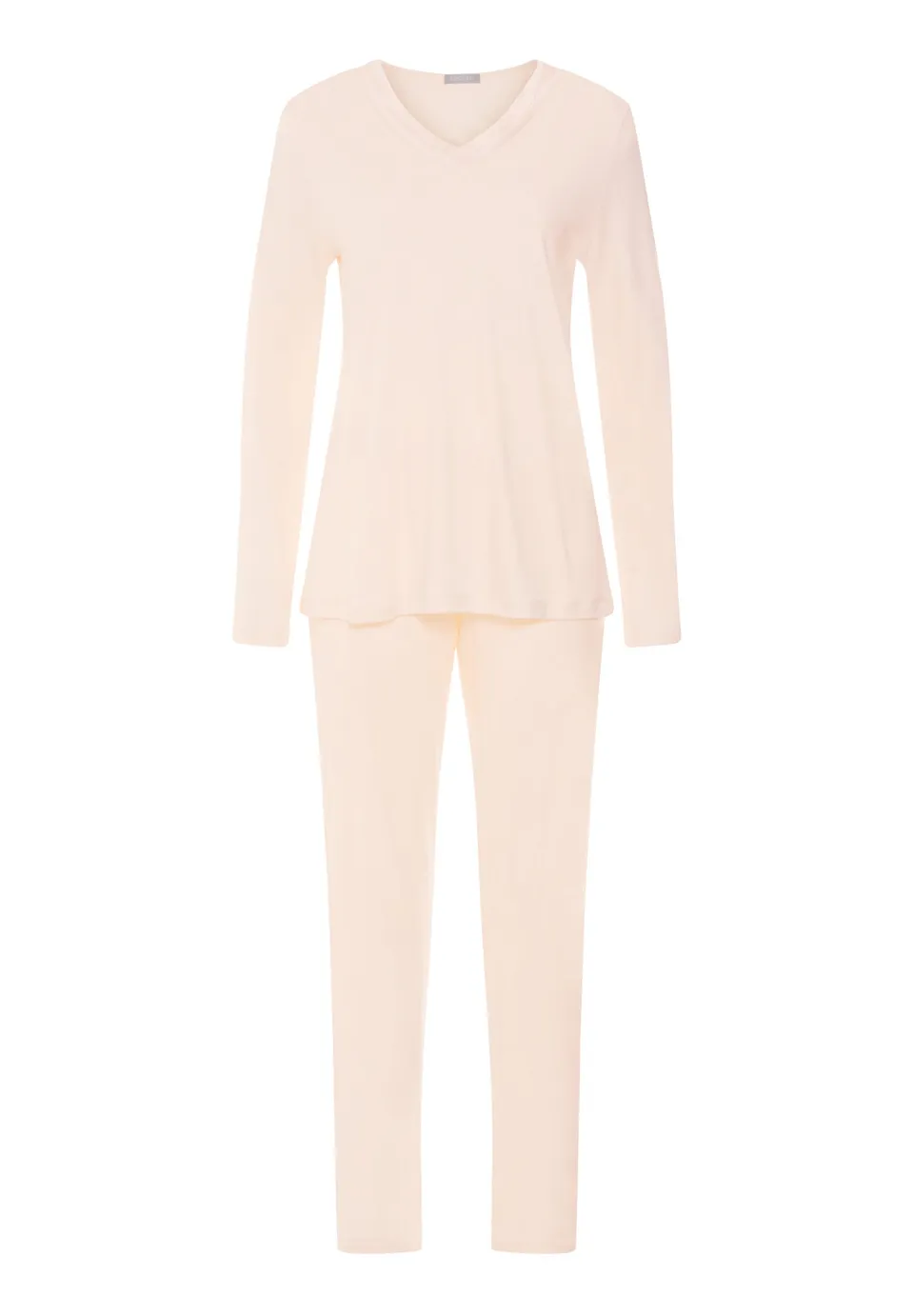 hanro-tyra-l-slv-pajama-schlafanzug-creamy-glass-seide image 1