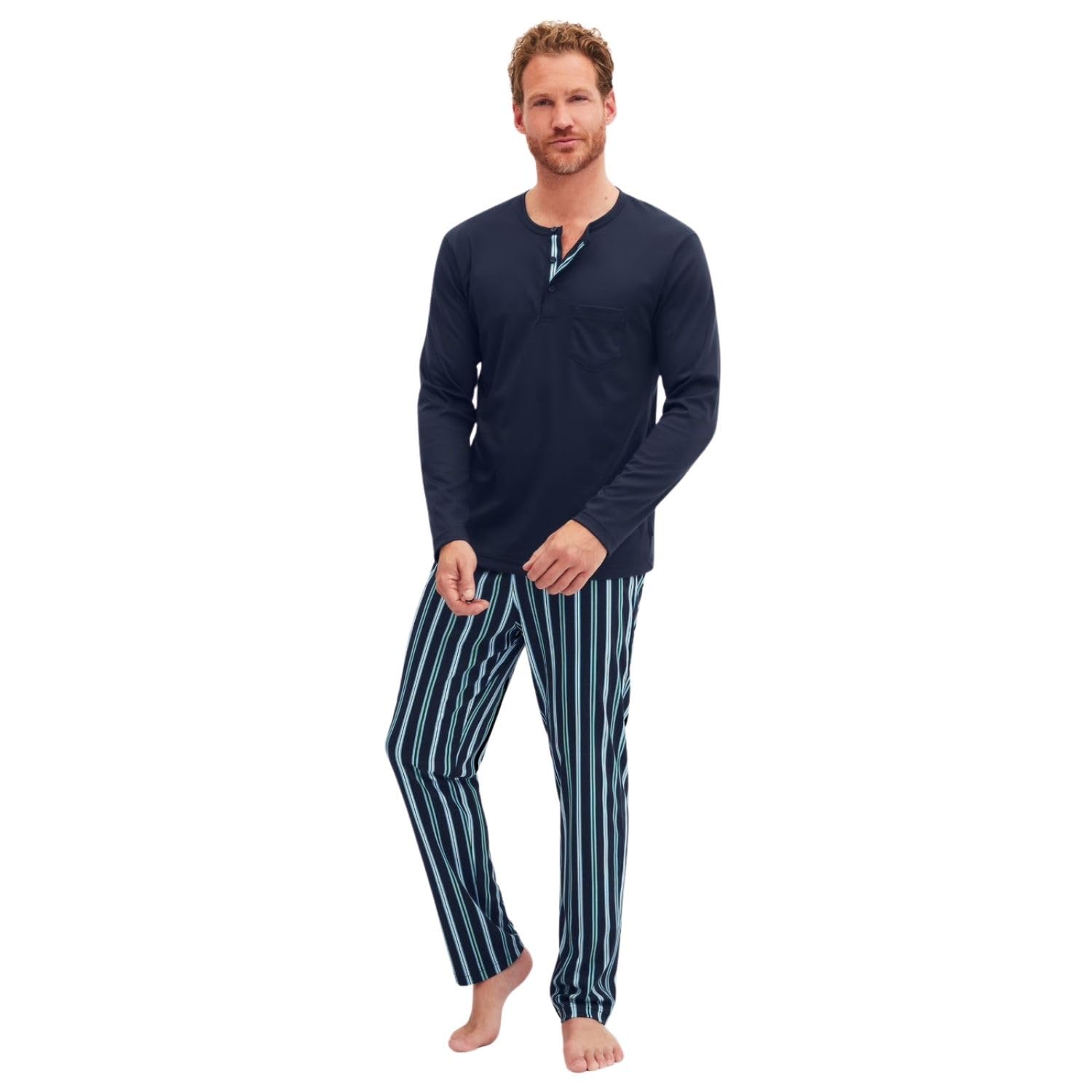 calida-relax-choice-pyjama-herren-supima-baumwolle-lang image 5