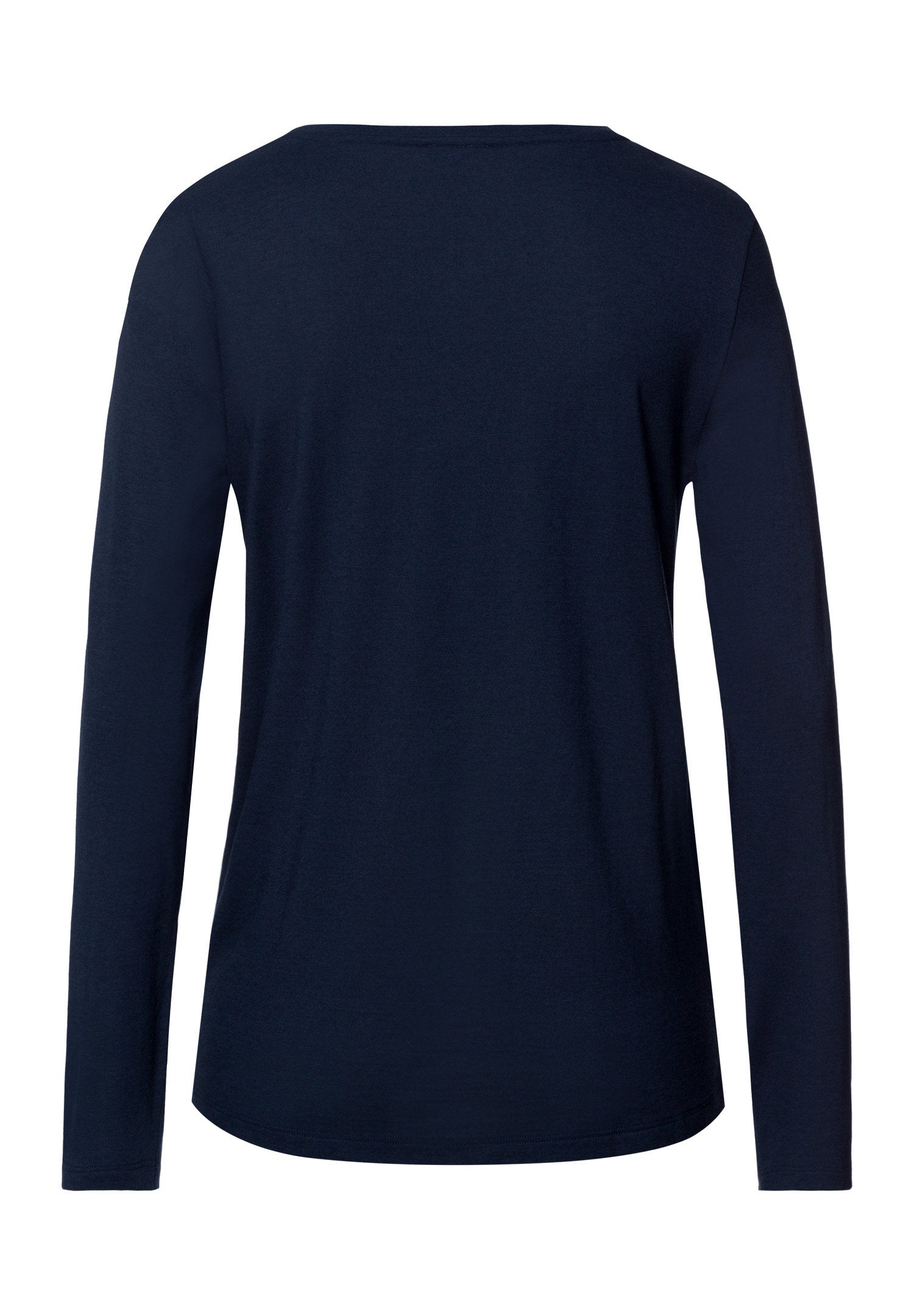 hanro-sleep-lounge-langarmshirt-deep-navy-tencel image 3