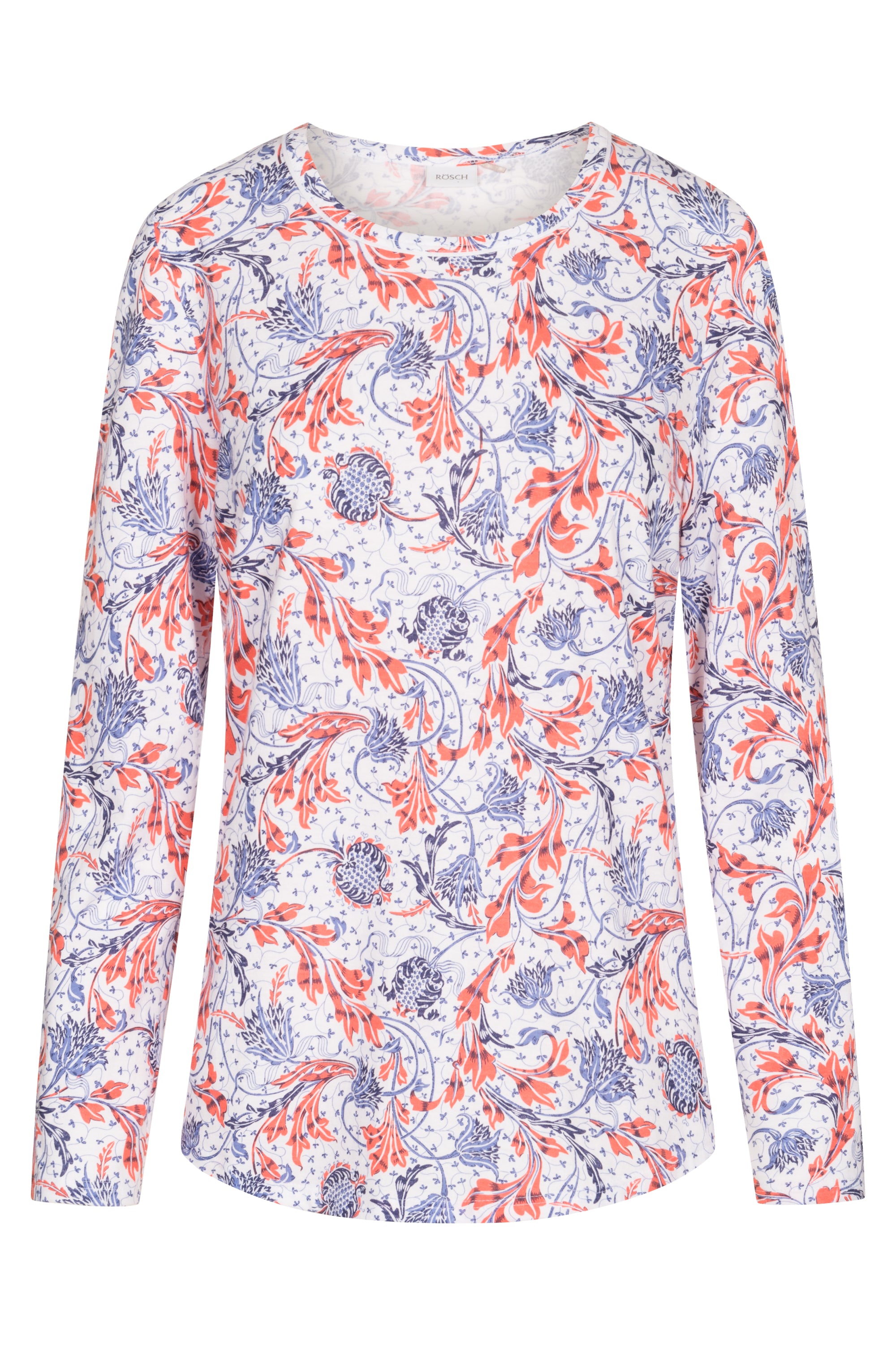 r-sch-be-happy-shirt-langarm-schlafshirt-blau-zierpaspel image 2