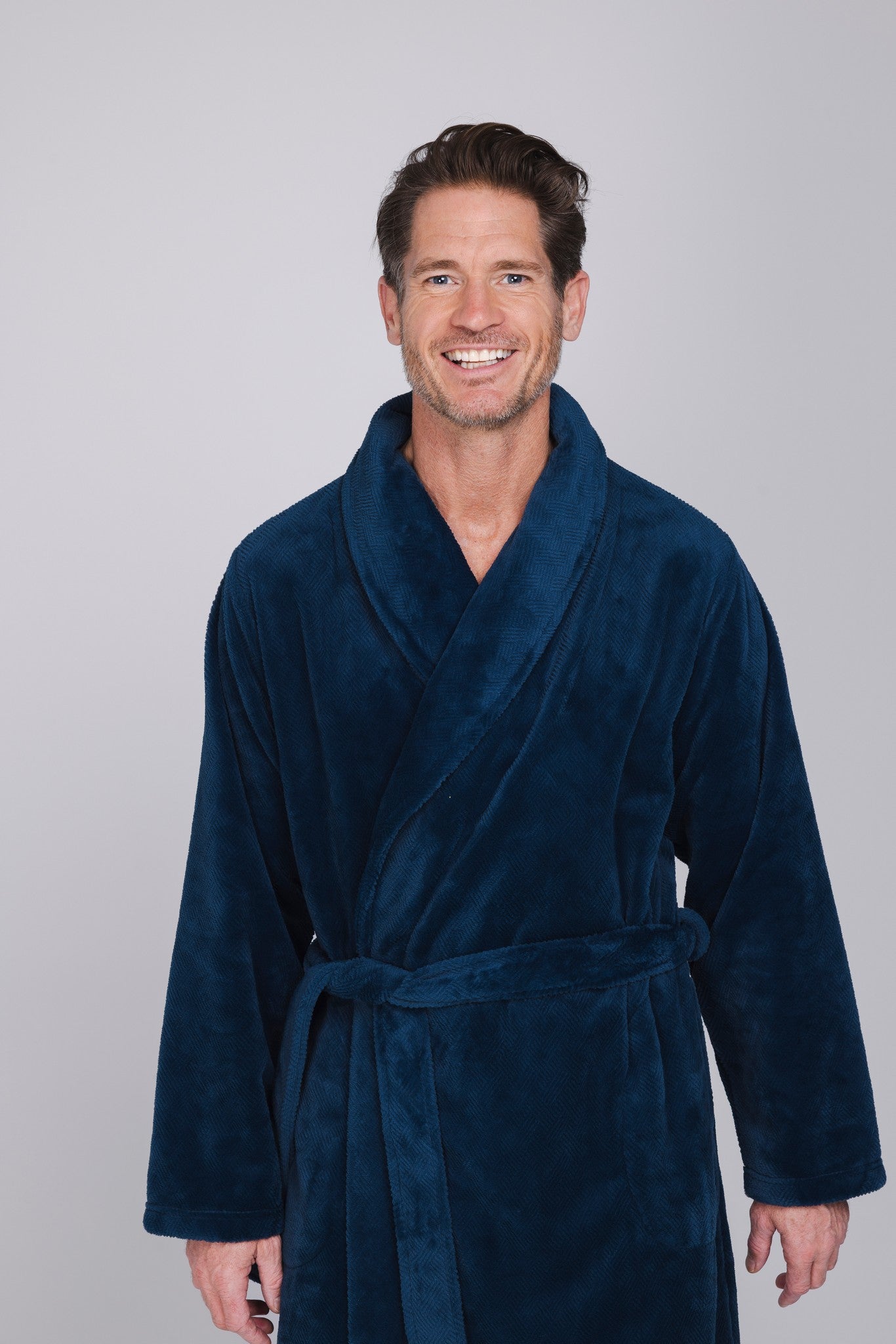 pastunette-blue-comfort-herren-bademantel-blau-fleece image 3