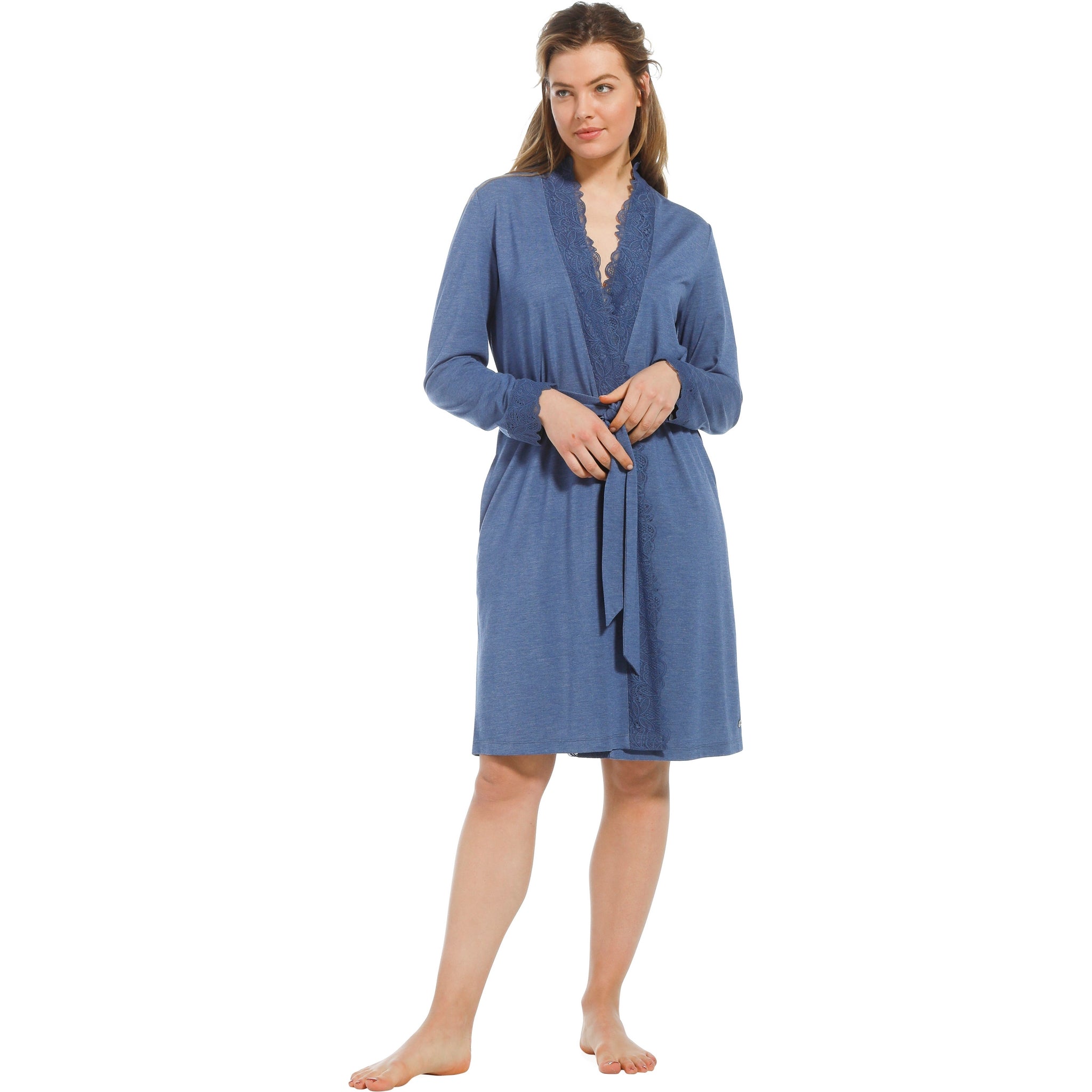pastunette-deluxe-lace-blue-kimono-bademantel-blau image 2