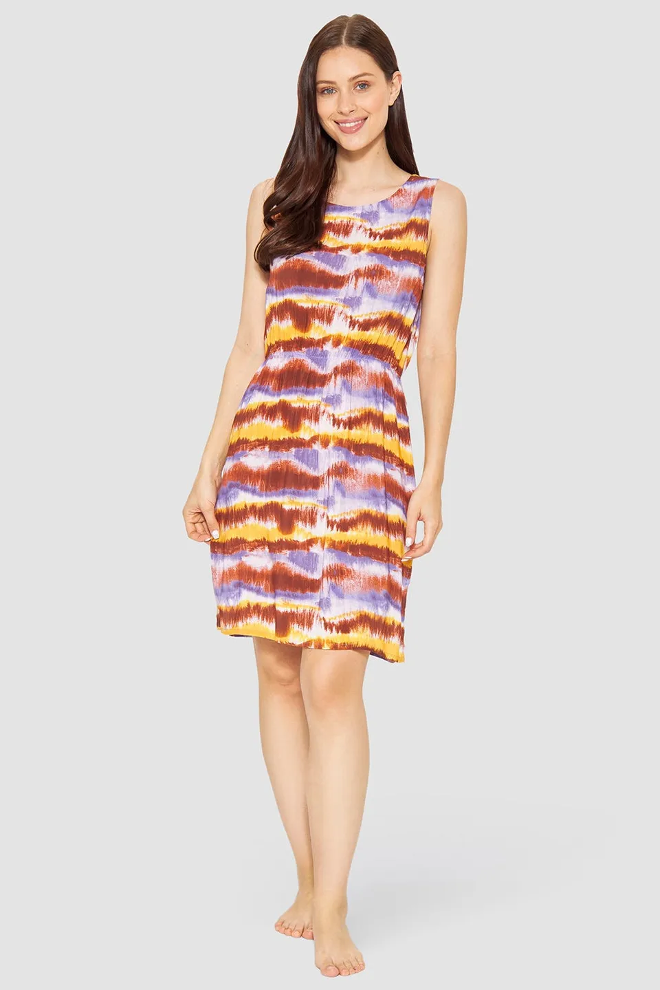 r-sch-be-happy-strandkleid-knielang-sommerkleid-tie-dye image 1
