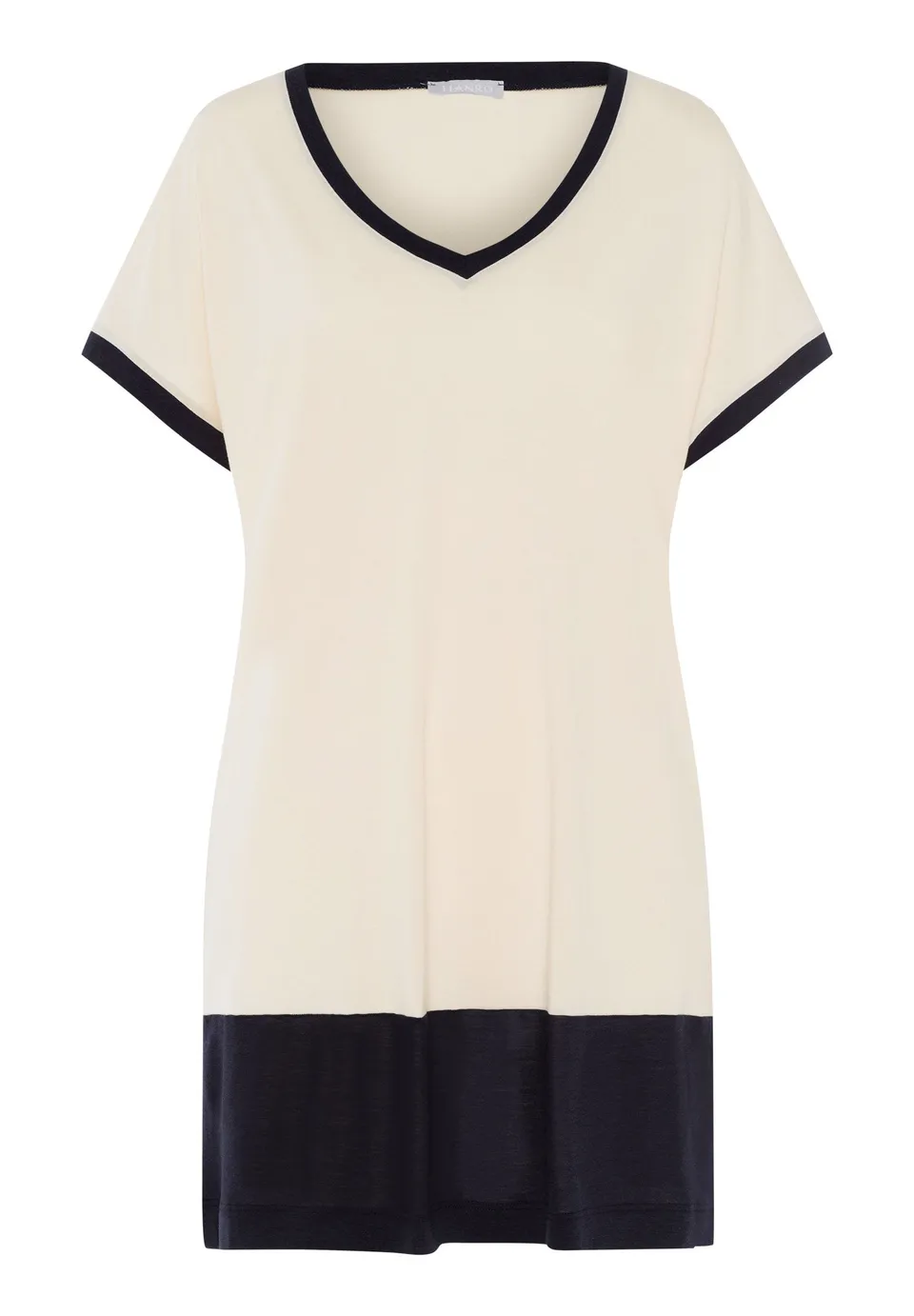 hanro-laura-nachthemd-85cm-antique-white-kurzarm image 1