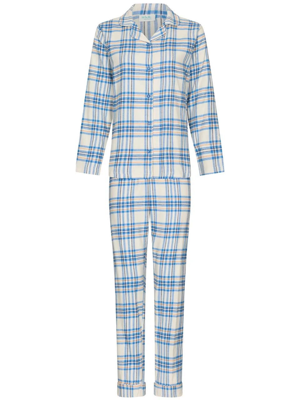 myrebelle-checks-pyjama-blau-karo-print image 1