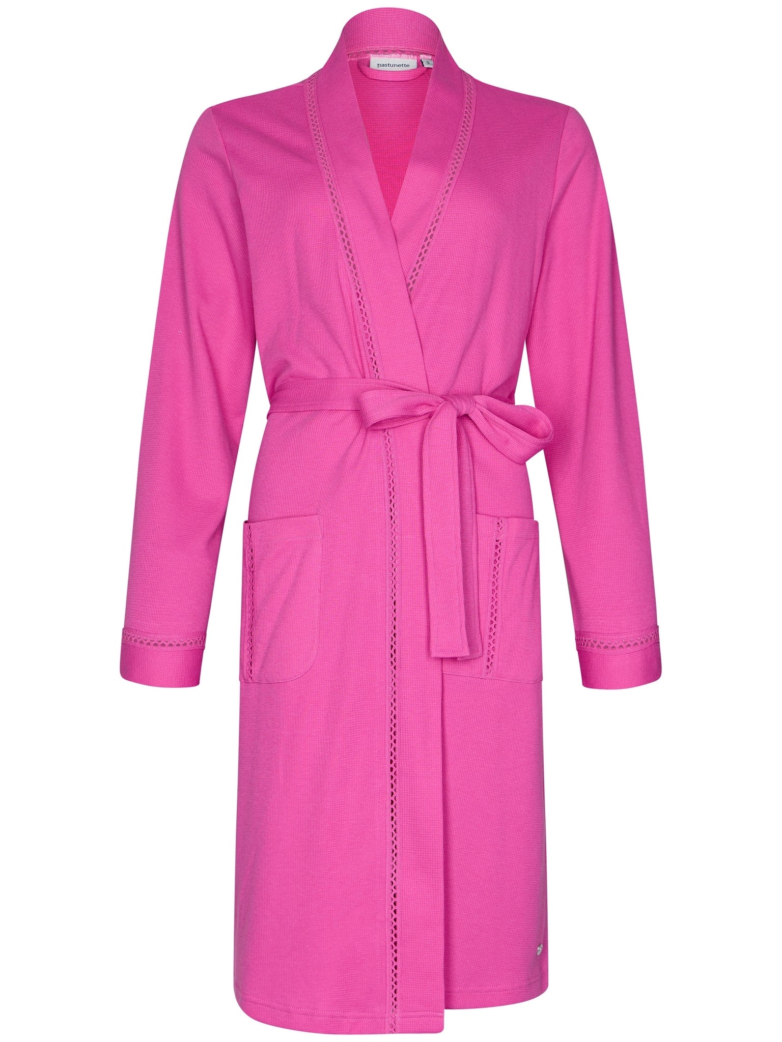 pastunette-pink-dream-bademantel-rosa-waffel-spitze image 1