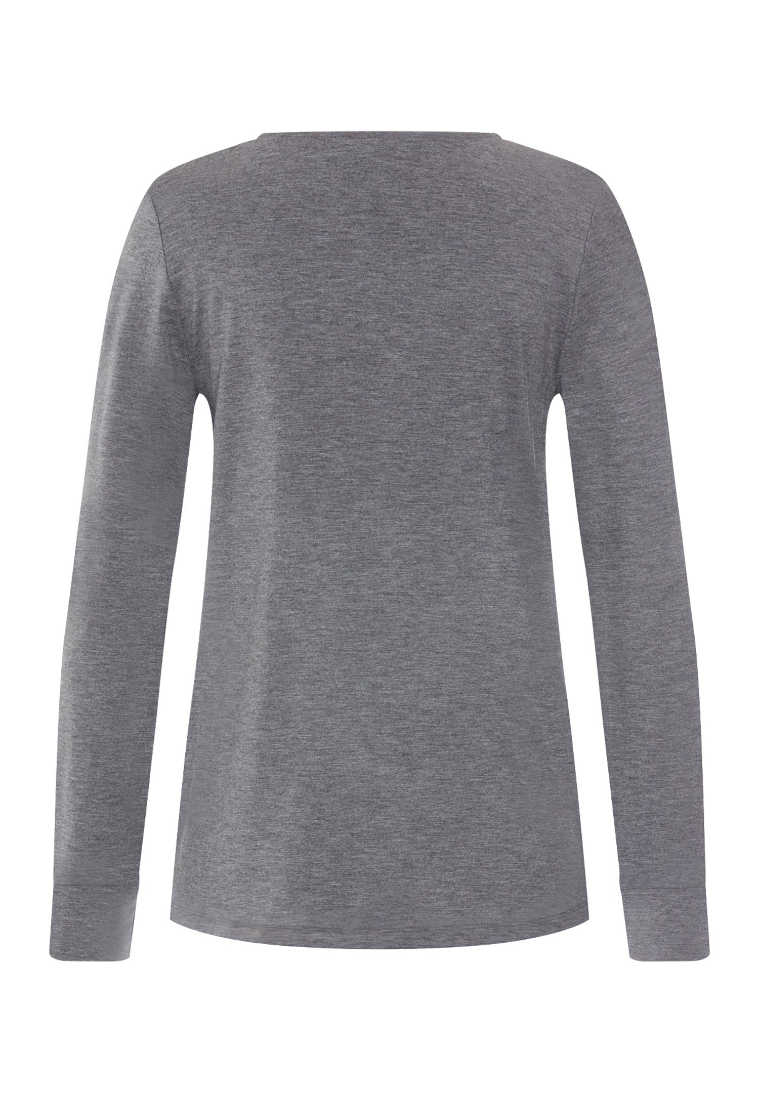 hanro-natural-elegance-langarm-shirt-stone-melange image 3