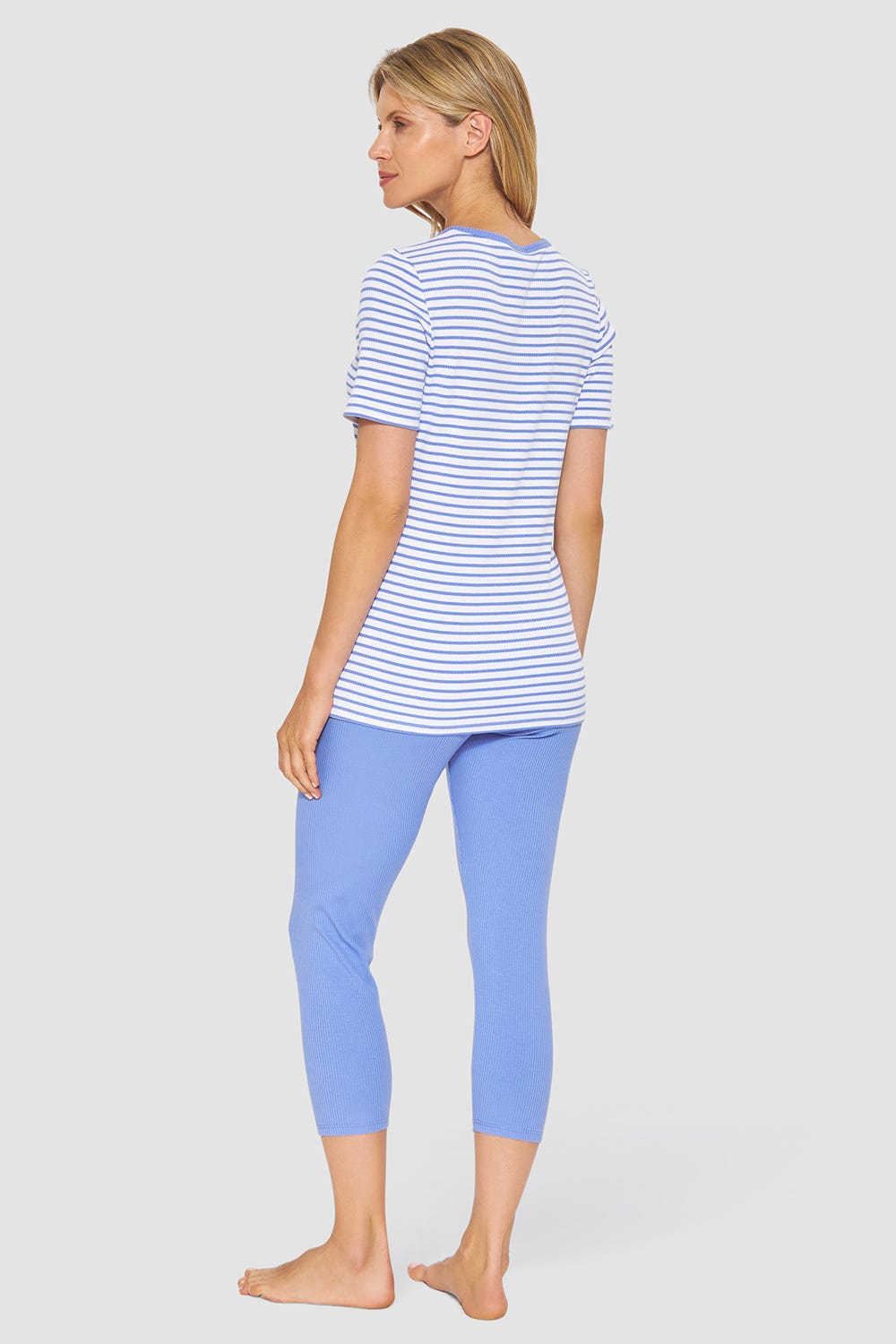 r-sch-be-happy-pyjama-7-8-schlafanzug-blau-ringel image 3