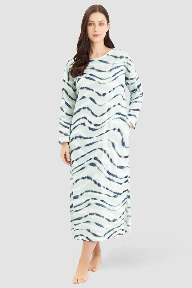r-sch-be-happy-nachthemd-maxi-batikdruck-gr-n image 1