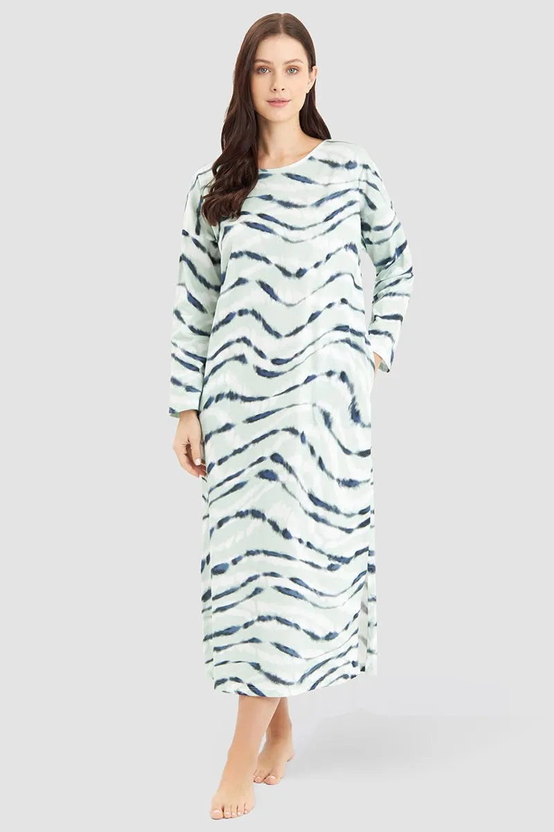r-sch-be-happy-nachthemd-maxi-batikdruck-gr-n image 1