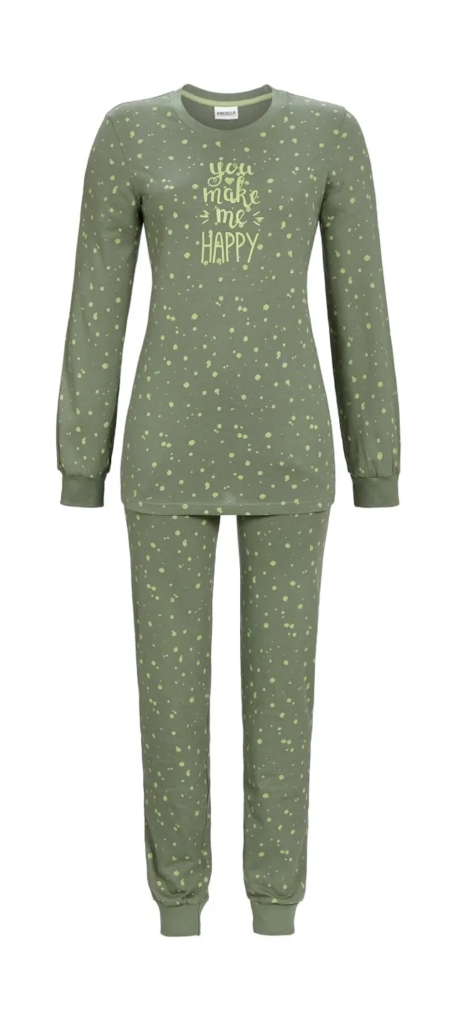 ringella-women-men-pyjama-baumwolle-punkte-zweiteilig image 1
