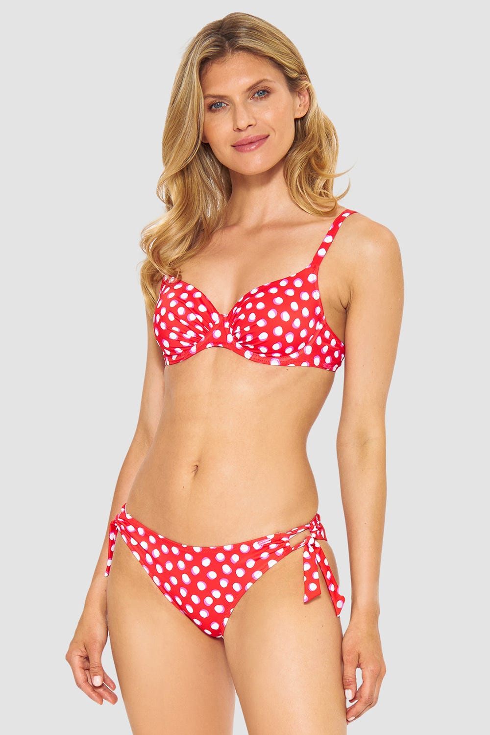 r-sch-be-happy-bikinihose-triangel-rot-tupfen-verstellbar image 4