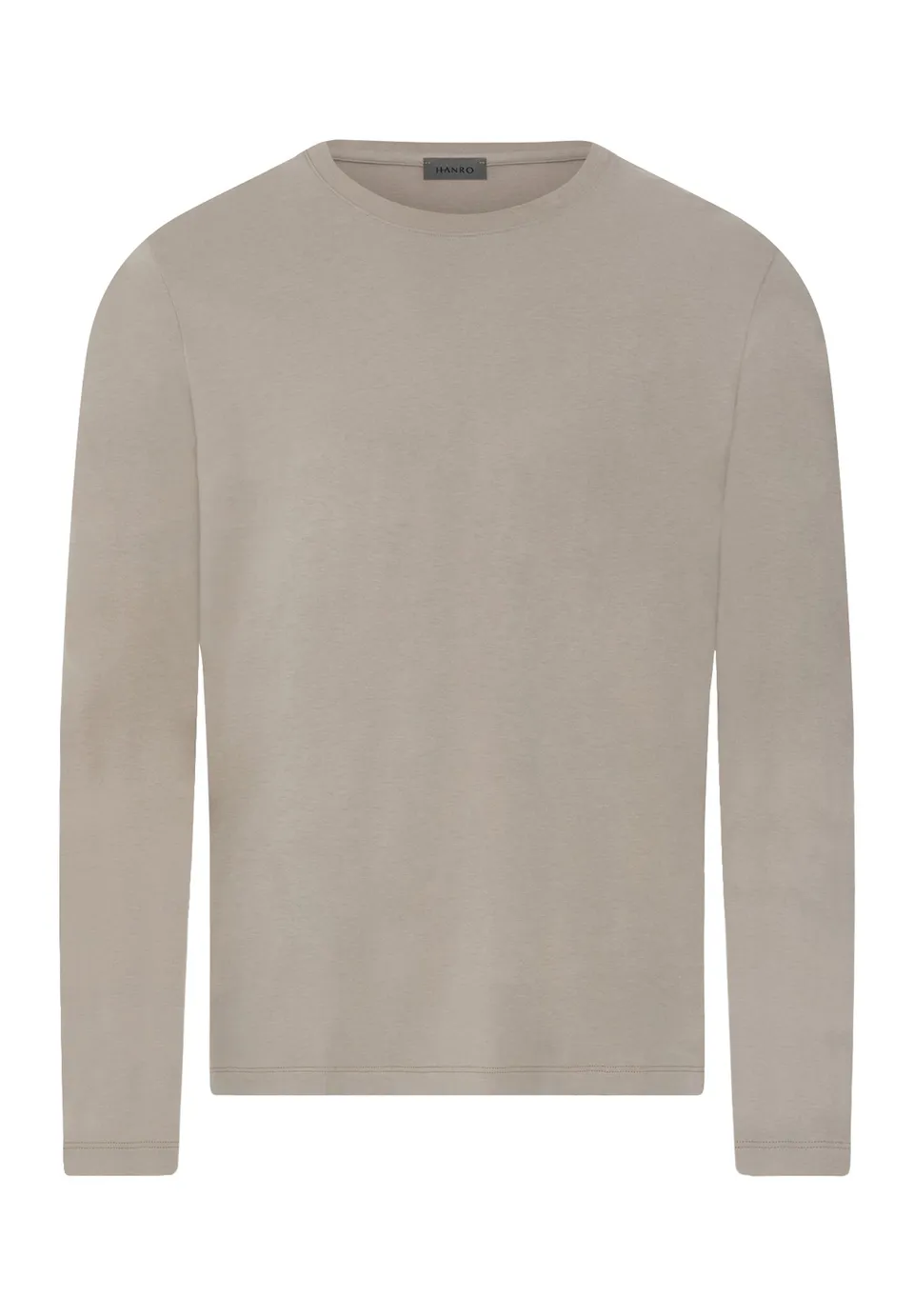 hanro-living-shirts-langarmshirt-wooly-beige-aus-baumwolle image 1