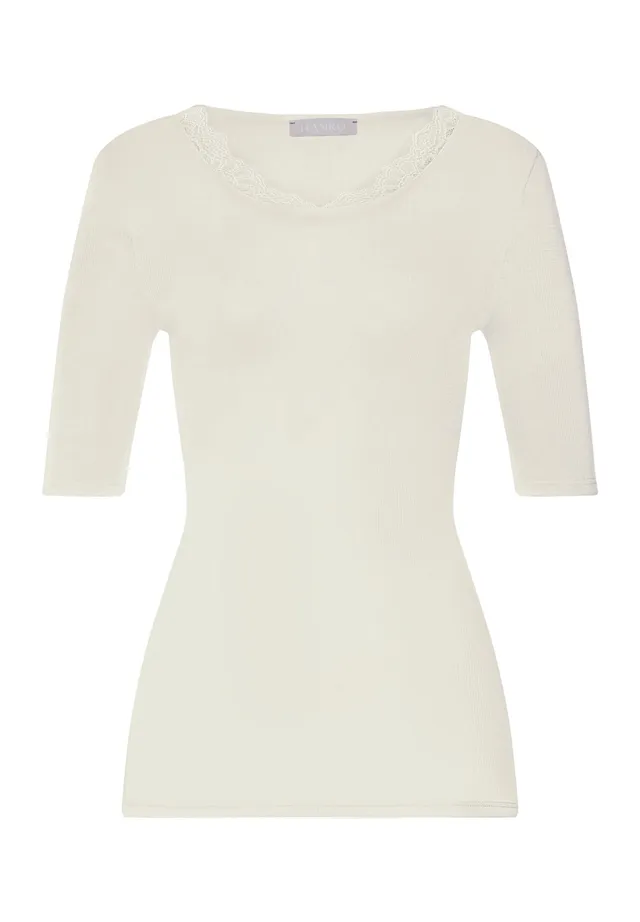 hanro-woolen-lace-shirt-kurzarm-misty-white-wolle-seide image 1
