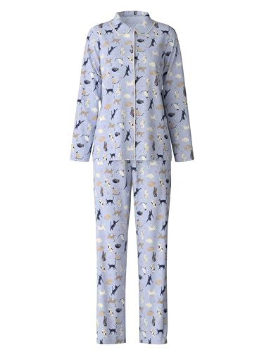 calida-favourites-dreams-cat-dreams-pyjama-harmony-blue-48-50 image 7