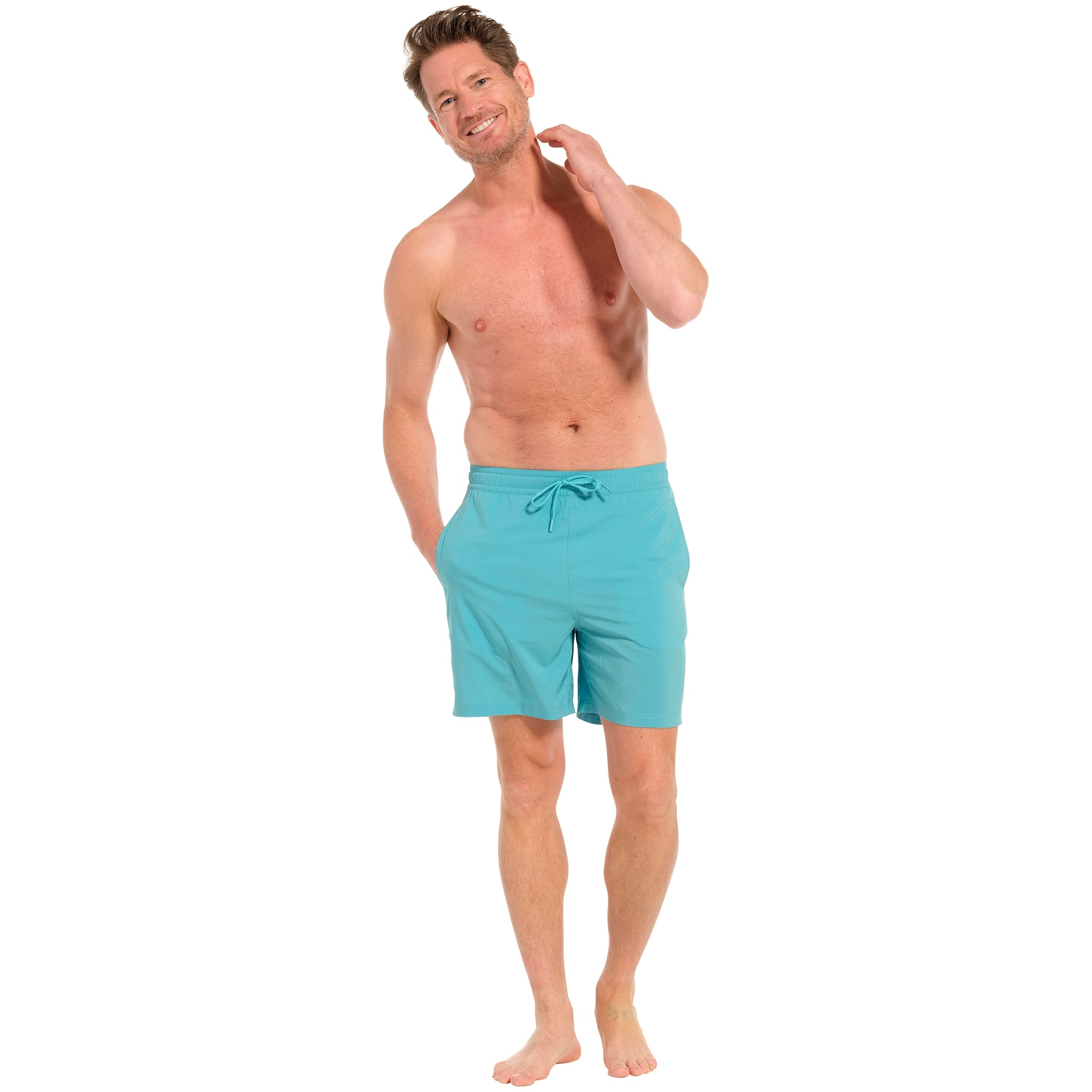 pastunette-beach-bloom-badeshorts-t-rkis-recycelt image 2
