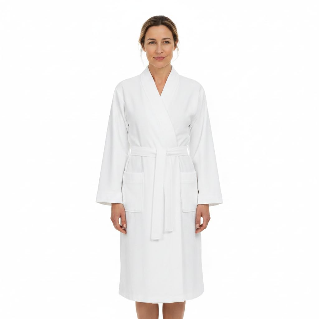ringella-women-men-bademantel-frottee-unisex-wei-langarm image 1