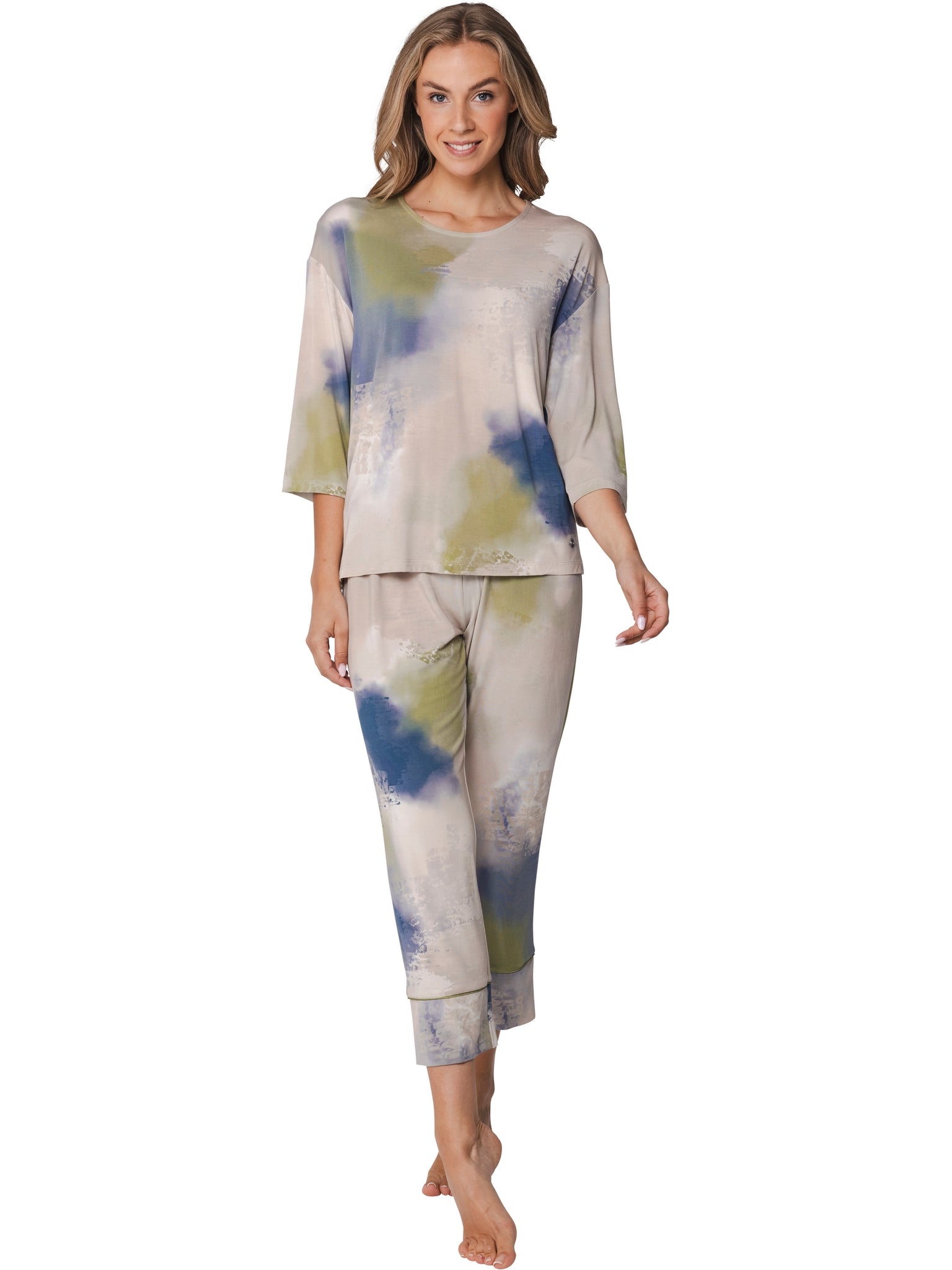 pastunette-premium-pyjama-serenity-beige-modal-damen-3-4-arm image 4